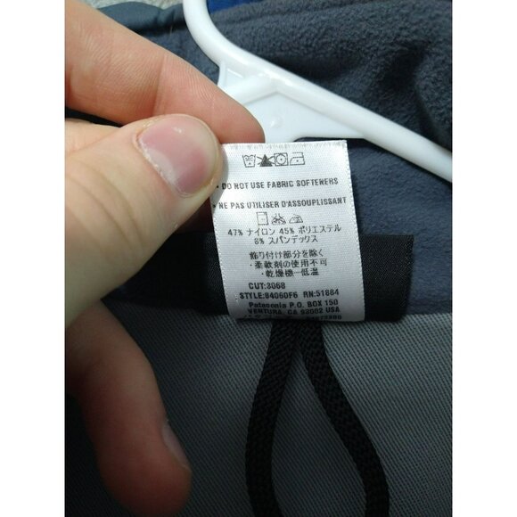 Patagonia Jacket Womens Medium Blue Super Guide Full Zip Soft Shell Outdoor - Picture 8 of 9